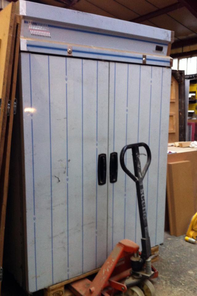 Inomak CE2140 Upright Double Door Stainless Steel Fridge Second Hand